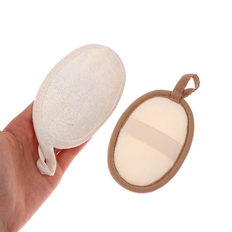Body Loofah Natural - ใยบวบธรรมชาติสำหรับขัดผิวกาย ฟองน้ำขัดผิวอาบน้ำ แปรงอาบน้ำเนื้อนุ่ม แผ่นทำความสะอาดผิว ขัดผิว ฟองน้ำอาบน้ำ