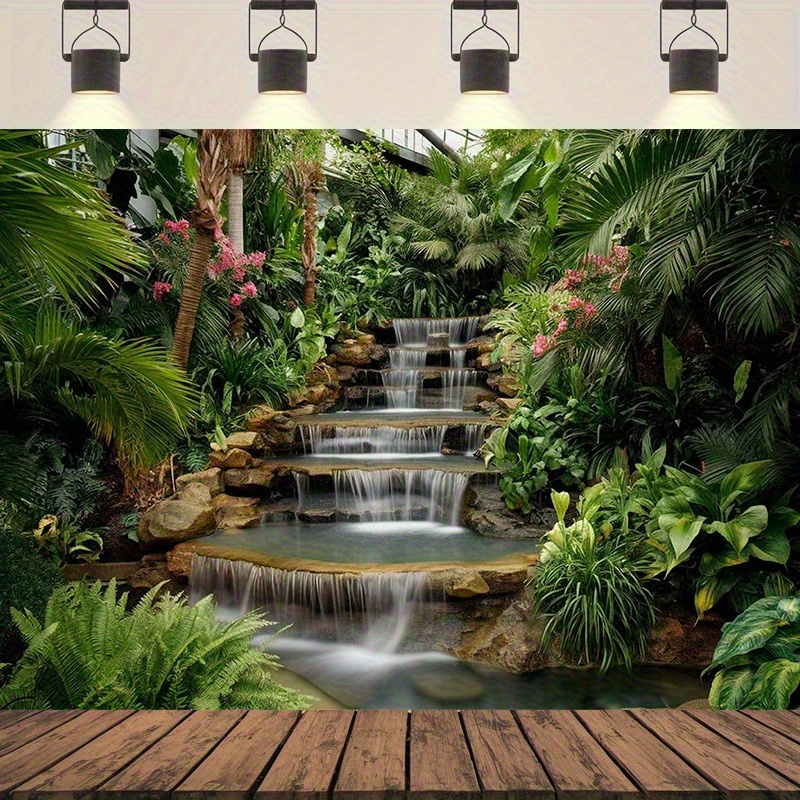 Spa Wellness Center - พรมลายสวนน้ำตก พืชเขตร้อนเขียวชอุ่ม บันไดหิน บ่อน้ำ ทิวทัศน์ธรรมชาติอันเงียบสงบ ห้องนั่งเล่น
