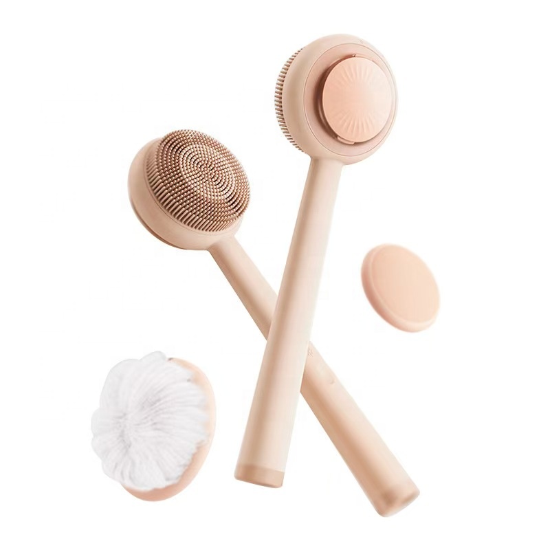 Dry Brush Body - แปรงอาบน้ำไฟฟ้า 3 in 1 พร้อมด้ามจับ แปรงขัดผิวกายแบบมืออาชีพ
