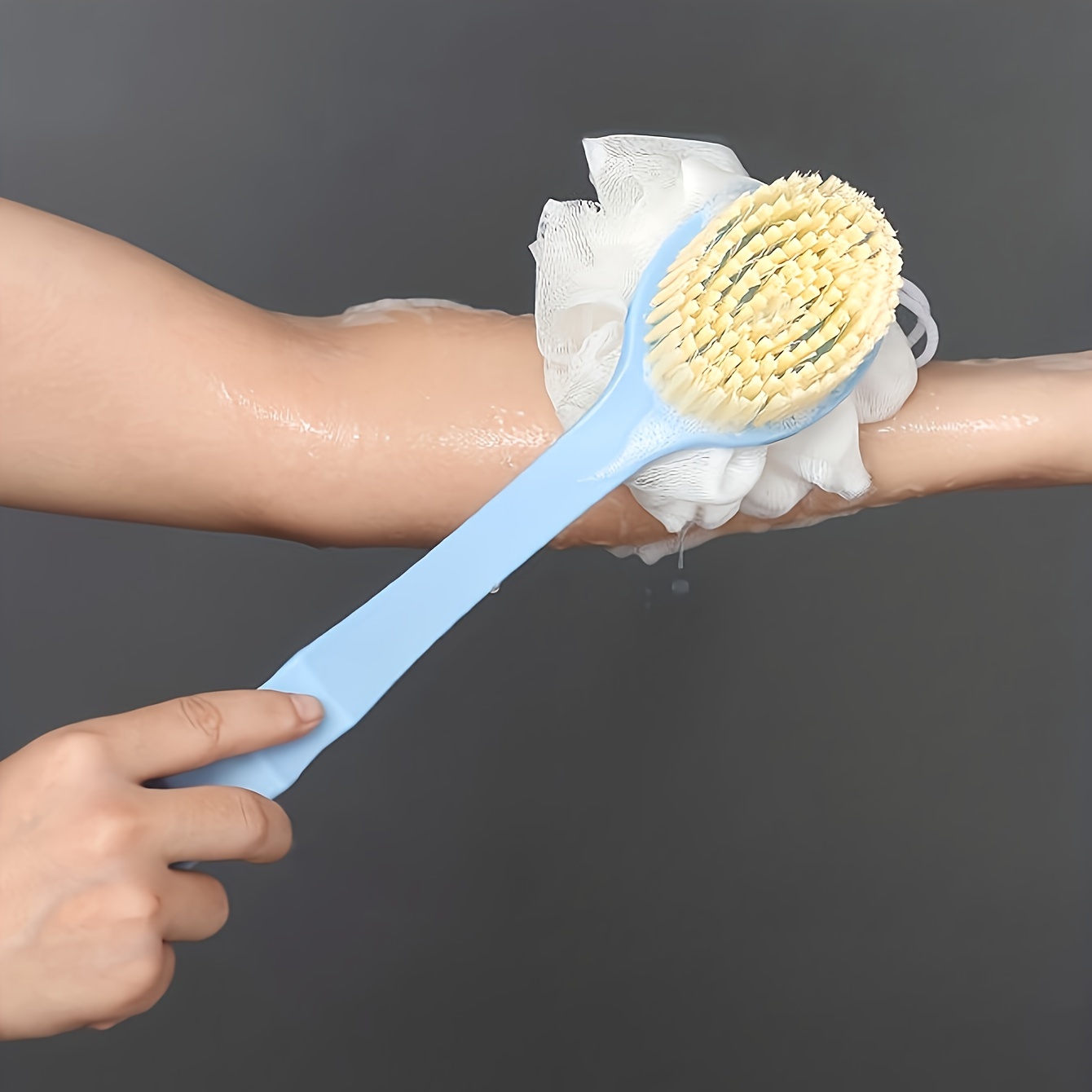 แปรงอาบน้ำด้ามยาวโค้ง 1 ชิ้น ข - Dry Brush Body บทวิจารณ์และราคา