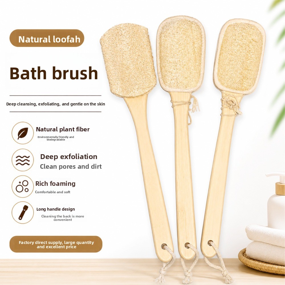 แปรงอาบน้ำใยบวบธรรมชาติสองด้าน - Body Loofah Natural บทวิจารณ์และราคา