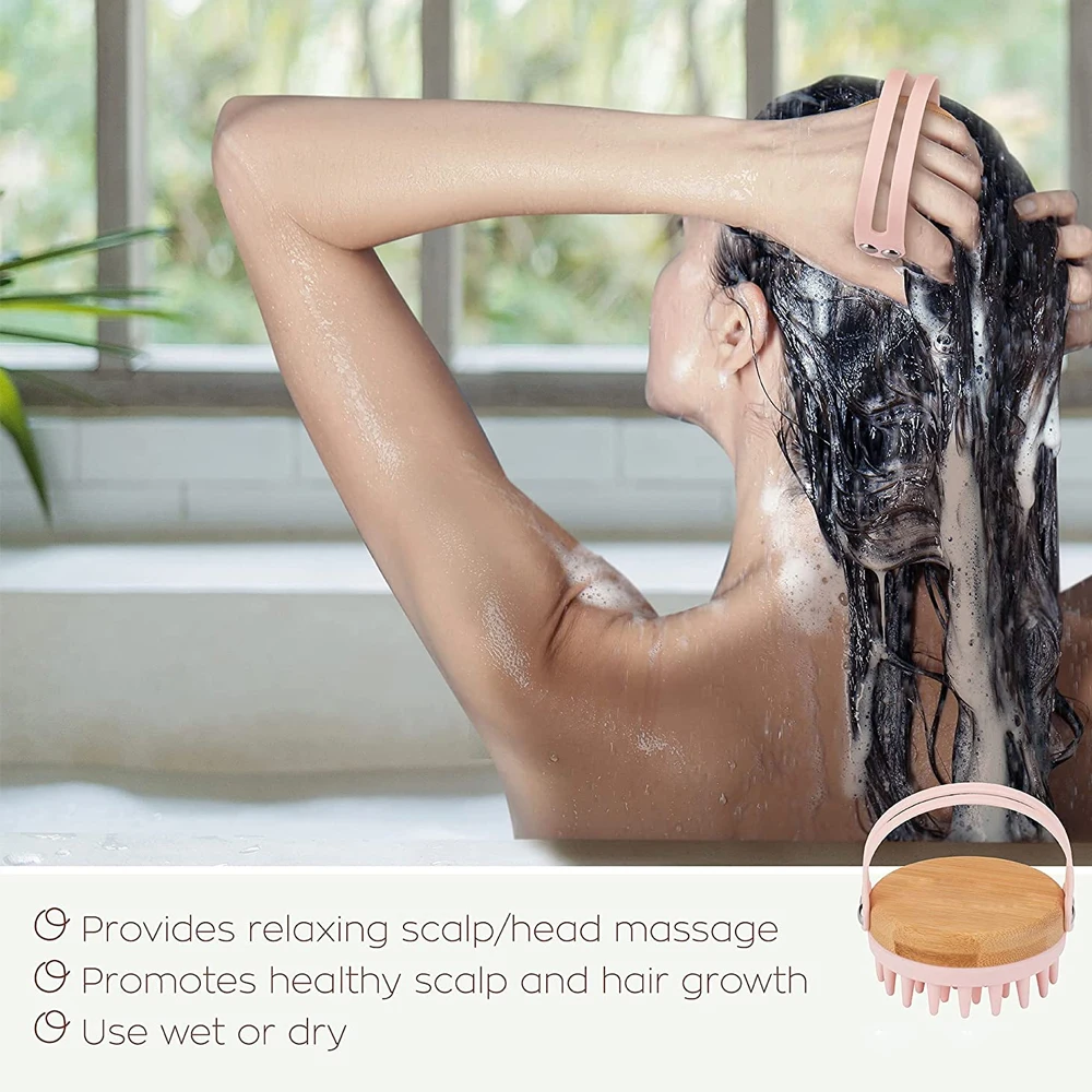 ใหม่นวดหนังศีรษะแชมพูแปรงไม้เป - Dry Brush Body บทวิจารณ์และราคา