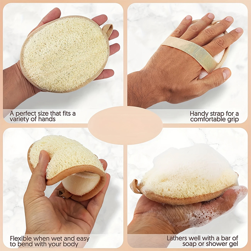Natural Loofah Body Scrubber B - Body Loofah Natural บทวิจารณ์และราคา
