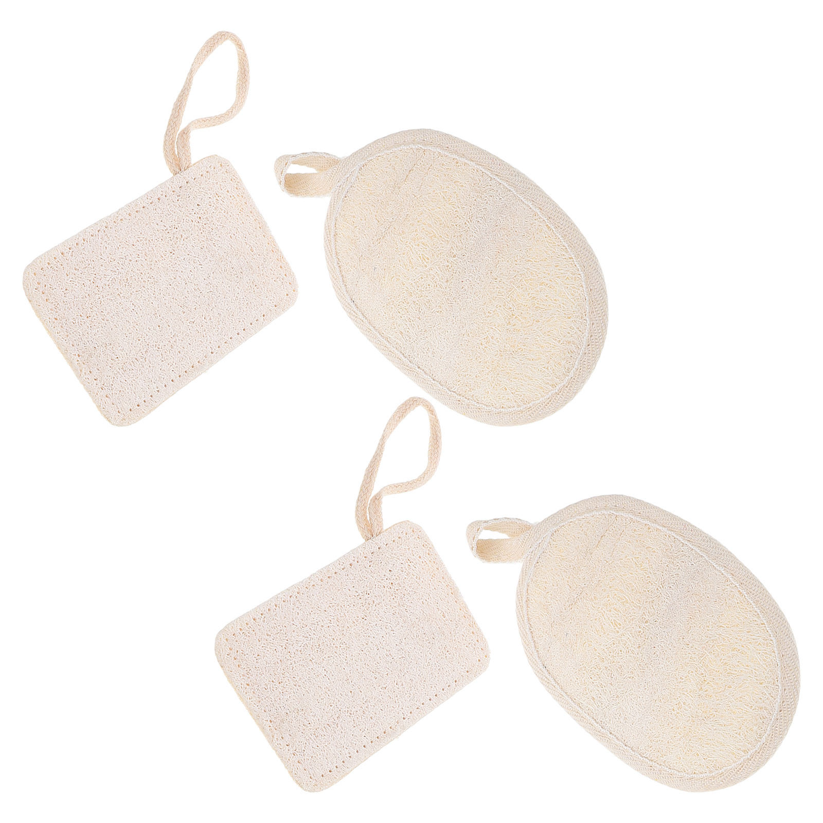 แผ่นใยบวบธรรมชาติ 4 ชิ้น แผ่นใ - Body Loofah Natural บทวิจารณ์และราคา